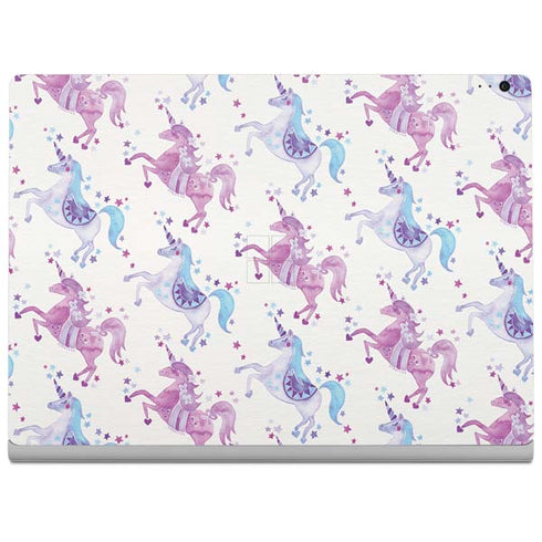 Cat Coq Purple Unicorns Surface Book 2 13.5in Skin